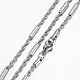 304 Stainless Steel Rope Chain Necklaces STAS-G083-12P-1