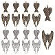 Pandahall 40 pièces 2 couleurs ailes d'ange charme bronze antique et alliage antique argent ailes charme pendentif pour boucle d'oreille bracelet pendentifs collier bijoux bricolage artisanat fabrication FIND-PH0002-68-1