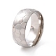 201 кольцо из нержавеющей стали с шестигранным узором для женщин RJEW-I089-15P-1