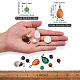Ciondoli con gemme naturali e sintetiche in stile 40 pz 20 G-PJ0001-01-3