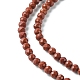 Chapelets de perles en jaspe rouge naturel G-F748-H01-02-4