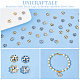 UNICRAFTALE About 240pcs Stainless Steel Spacer Bead Caps 2 Colors Flower End Cap Spacers Golden Caps Spacer Beads Jewelry Making Metal Bead Caps for Bracelet Necklace 6mm Diameter STAS-UN0007-53-5