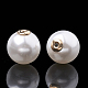 Écrous d'oreille en plastique imitation perles de haute qualité MACR-S284-05A-2