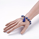 Lapis naturale bracciali tratto Lazuli BJEW-JB03456-06-3