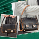 Pandahall elite 2pcs 2 colores correas de bolso de cuero de imitación trenzado FIND-PH0017-31P-3