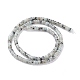 Natürliche Sesam Jaspis / Kiwi Jaspis Perlen Stränge G-F631-A48-3