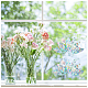レインボープリズムパスター  窓のステッカーの装飾  蓮  カラフル  15x30cm DIY-WH0203-86-7