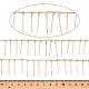 Cadenas de eslabones de latón chapado en rack CHC-A007-01KCG-1