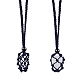 Cordons tressés en fil de coton ciré pochette macramé fabrication de collier AJEW-SW00022-09-2