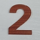 アクリルウォールステッカー  木目模様  数  シエナ  NUM。2  1-7/8インチ（48mm） DIY-WH0215-48C-1