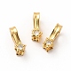 Real 18K Gold Plated Brass Clear Cubic Zirconia Pendants KK-K165-17-1