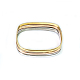 Placage sous vide carré de mode simple pour femmes 3 pièces 304 bracelets empilables en acier inoxydable BJEW-O182-05M-1