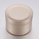 Frosted Round Aluminium Tin Cans CON-L007-08A-1
