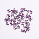 3D樹脂カボション  ネイルアートスタッド  ネイルアートの装飾の付属品  蝶  赤ミディアム紫  7.5x7~8x2~3mm MRMJ-R090-18-108-1