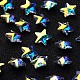 Faceted Star Pointed Back K9 Glass Rhinestone Cabochons RGLA-F017-8mm-1