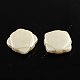 ABS Plastic Imitation Pearl Rhombus Beads SACR-Q105-19-1