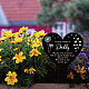 GLOBLELAND Heart Daddy Garden Stake Memorial Remembrance Plaque Stake for Cemetery Acrylic Grave Stake Waterproof Sympathy Garden Stake for Yard Grave Cemetery (Daddy) AJEW-WH0365-004-4