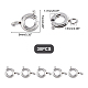 Unicraftale 304 Stainless Steel Smooth Surface Spring Ring Clasps STAS-UN0012-71-2