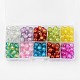 Spray Painted Transparent Crackle Glass Beads Strands CCG-X0005-4mm-B