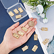 SUNNYCLUE 1 Box 12Pcs 12 Style Real 18K Gold Plated Brass Charms Micro Pave Tarot Card Charms for jewellery Making Cubic Zirconia Tarot Charm King Queen Sun Earrings Necklace Suppliues Adult Craft KK-SC0003-01-3