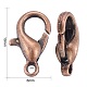 Red Copper Tone Zinc Alloy Lobster Claw Clasps X-E103-NFR-4