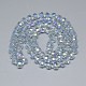 Chapelets de perles en verre électroplaqué EGLA-Q083-8mm-A07-2