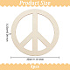OLYCRAFT 4Pcs Unfinished Wood Pieces 11.8 Inch Peace Sign Wood Pieces Cutout Unfinished Wood Undyed Wood Peace Sign Slices Blank Wood Slices for DIY Crafts Wall Decoration Pendants DIY-WH0430-025E-2