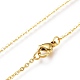 Brass Micro Pave Clear Cubic Zirconia Pendant Necklaces NJEW-A127-04G-3