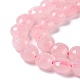 Granos naturales de abalorios de cuarzo rosa G-K318-08-4