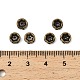 Messing Strass Zwischen perlen&nbsp;X-RB-A014-Z6mm-01AB-NF-2