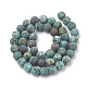 Brins de perles turquoises africaines naturelles (jaspe) G-T106-205-3