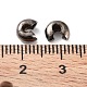 アイアン製つぶし玉カバーカシメ玉カバー  ガンメタ色  サイズ：直径約5mm  穴：1.5~1.8mm IFIN-H030-B-4