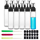 Benecreat 12 packs 4 oz squeeze écrivain flacons applicateurs flacons avec aiguilles en fer et étiquettes autocollantes pour emporte-pièces TOOL-BC0008-67C-1
