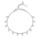 Серебряные браслеты с родиевым покрытием и цирконием 925 пробы DY7383-1