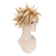 Perruques de cosplay ondulées blondes courtes OHAR-I015-03-5