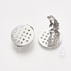 Accessoires de boucles d'oreilles clips à vis en 304 acier inoxydable STAS-S104-01C-3