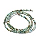 Chapelets de perles en turquoise de HuBei naturelle G-M411-A01-02-2