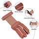 GORGECRAFT Brown Archery Glove Three Finger Genuine Leather Protective Glove Tab Accessories for Adult Beginner Gear Archery Shooting AJEW-WH0252-08-4
