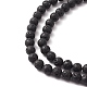 Natural Lava Rock Round Beads Strands G-YW0002-08-2