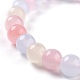 Gefärbte natürliche Jade Perlen Stretch-Armbänder BJEW-G633-B-21-3