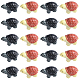 Sunnyclue 20 pz 2 colori ornamenti per la casa in resina tartaruga DJEW-SC0001-07-1
