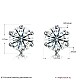 Exquisite 925 Sterling Silver Cubic Zirconia Stud Earrings EJEW-BB20135-7