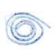 Природные голубые авантюрин бисером пряди G-P457-A02-05-3