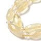 Chapelets de perles de quartz citron naturel G-H297-A04-01-3