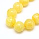 Brins de perles rondes en calcite de miel naturel G-N0081-10mm-13-2
