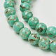 Chapelets de perles de coquillage de mer et turquoise synthétique X-G-G758-07-12mm-3