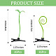 CRASPIRE 32Pcs 2 Style Bean Sprout Plastic Alligator Hair Clips PHAR-CP0001-19-2