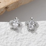 Серьги-гвоздики из латуни EJEW-Q014-15P
