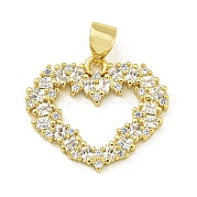 Подвески из кубического циркония с покрытием из латуни KK-U029-09G-01