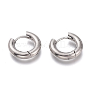 Серьги-кольца Huggie Hoop из нержавеющей стали 201 EJEW-O095-05-25